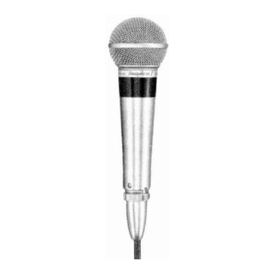 SHURE 565 UNISPHERE I DATASHEET Pdf Download ManualsLib