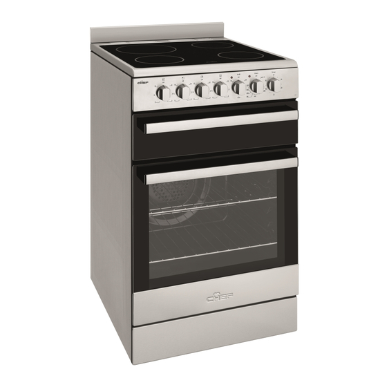 chef 540mm upright cooker