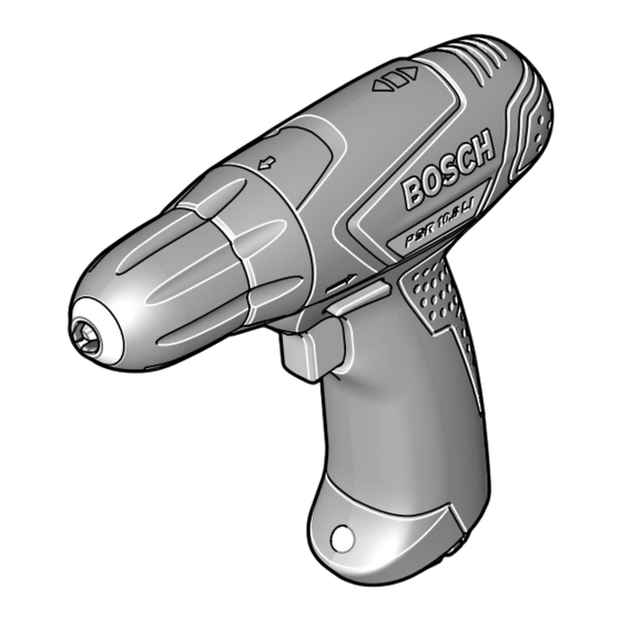 Bosch PSR 10,8 LI Original Instructions Manual