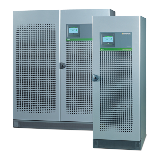 socomec MODULYS GP 25 kVA Installation And Operating Manual