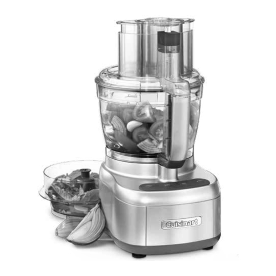 Cuisinart Elemental FP-13C Series Instruction And Recipe Booklet