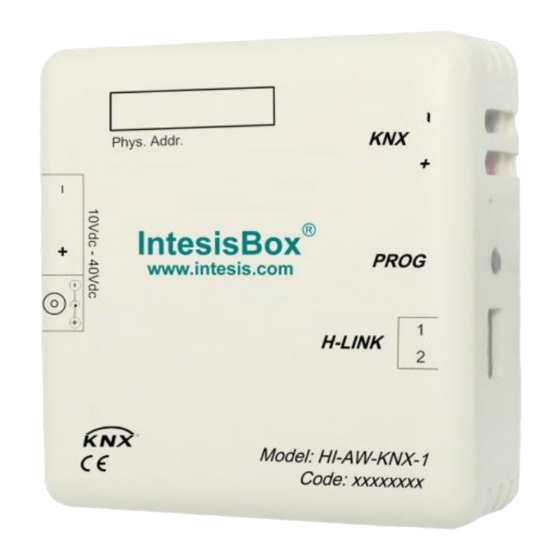 IntesisBox HI-AW-KNX-1 Installation Instructions