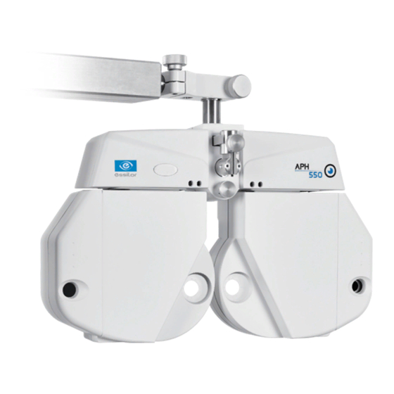 Essilor Instruments APH 550 Maintenance Manual