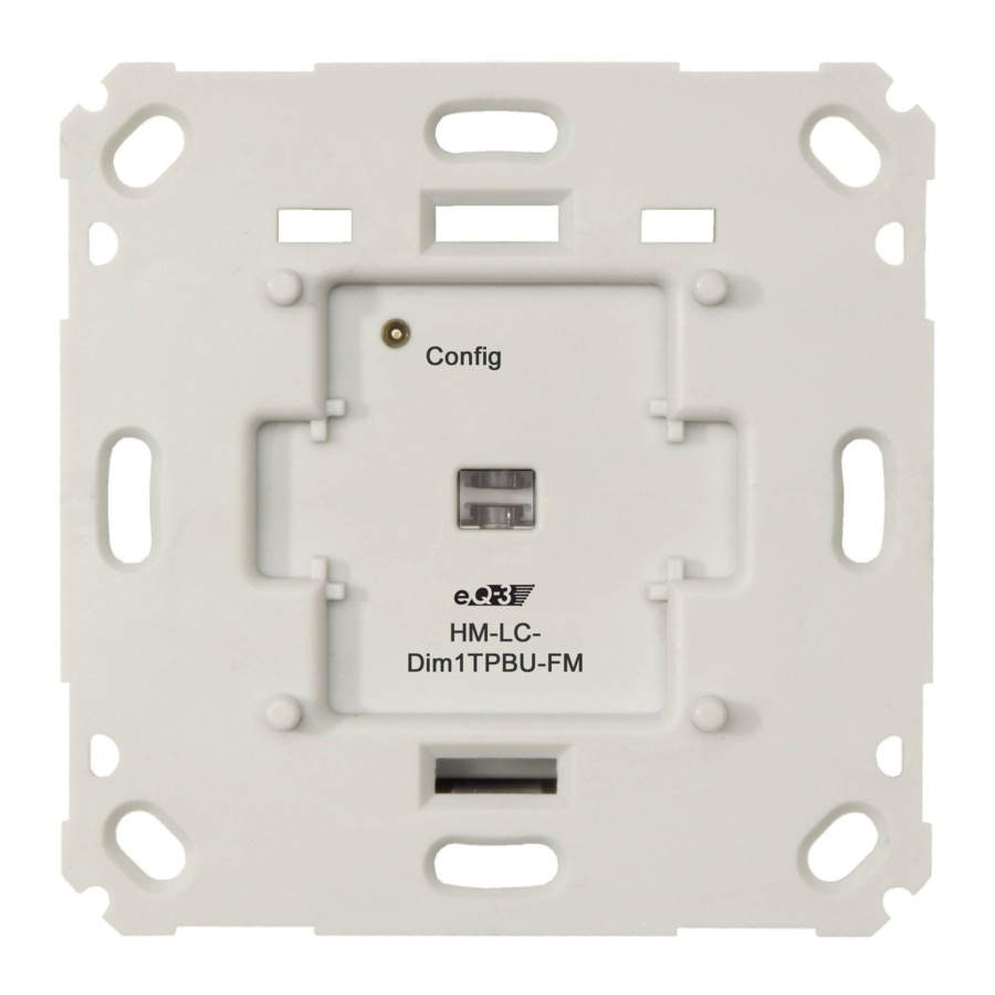 HomeMatic HM-LC-Dim1TPBU-FM Installation And Operating Manual