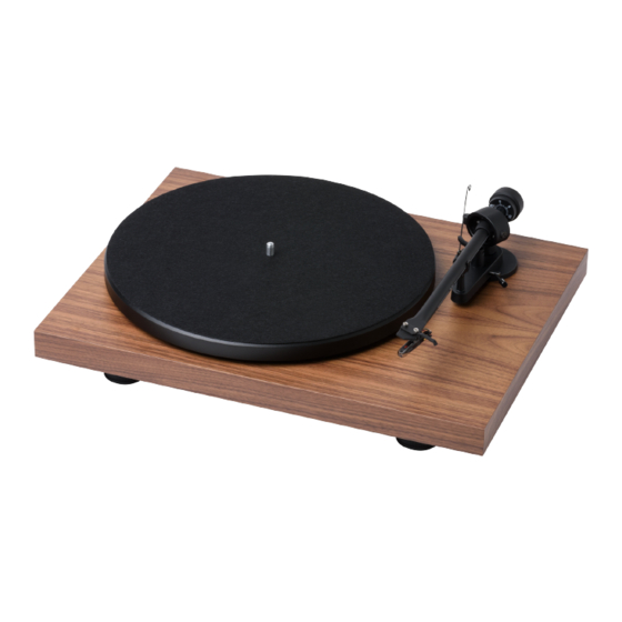 Pro-Ject Audio Systems Debut RecordMaster II Instructions For Use Manual