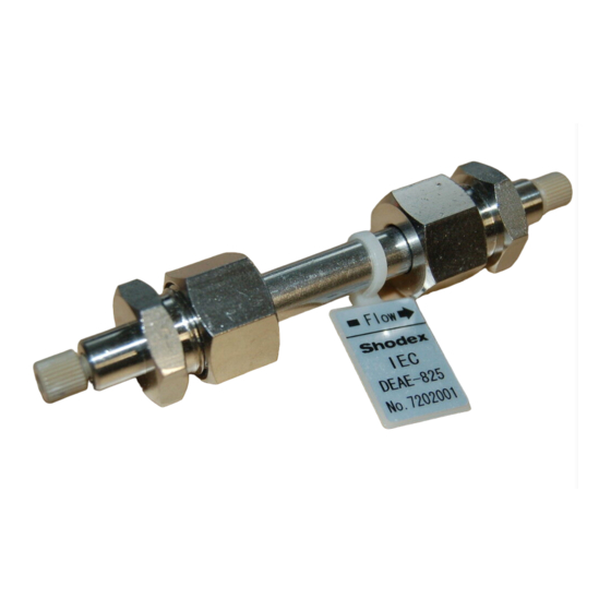 Shodex IEC DEAE-825 Operation Manual