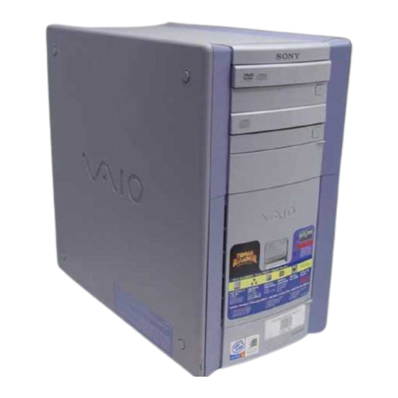Sony VAIO PCV-RX360DS Service Manual