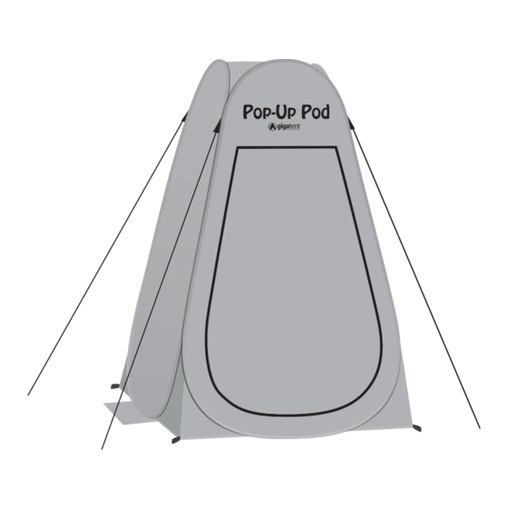 GigaTent POP UP POD Owner's Manual