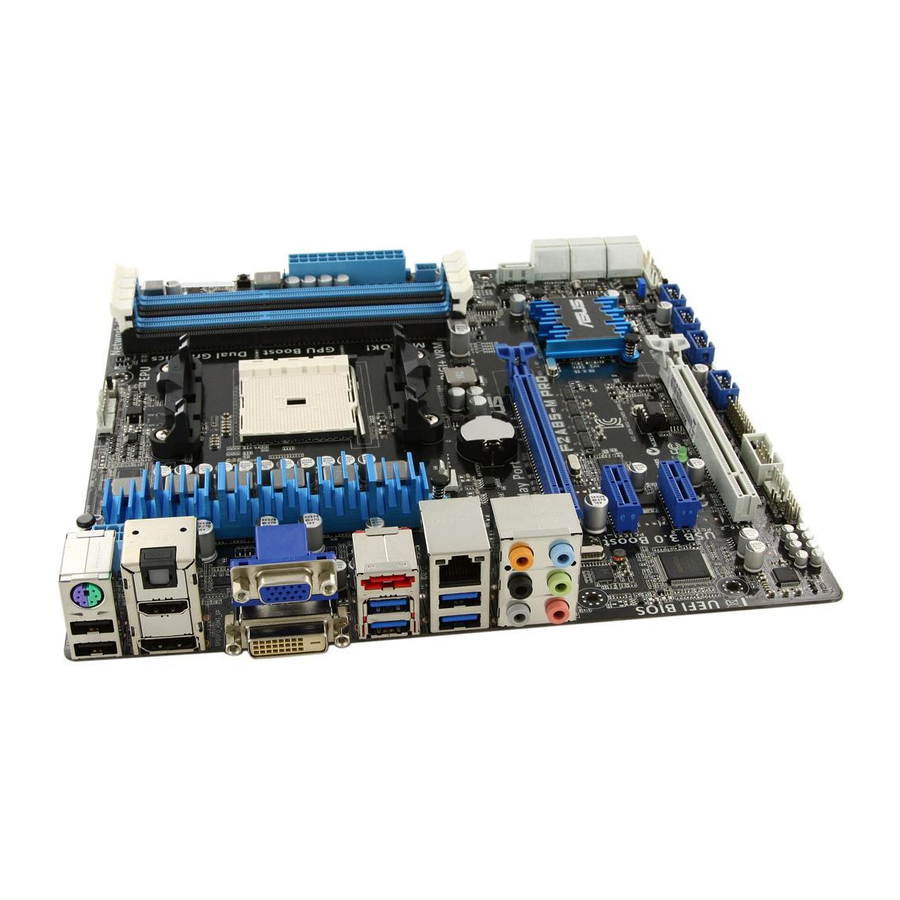Asus F2A85-M PRO Micro AMD Motherboard Manuals