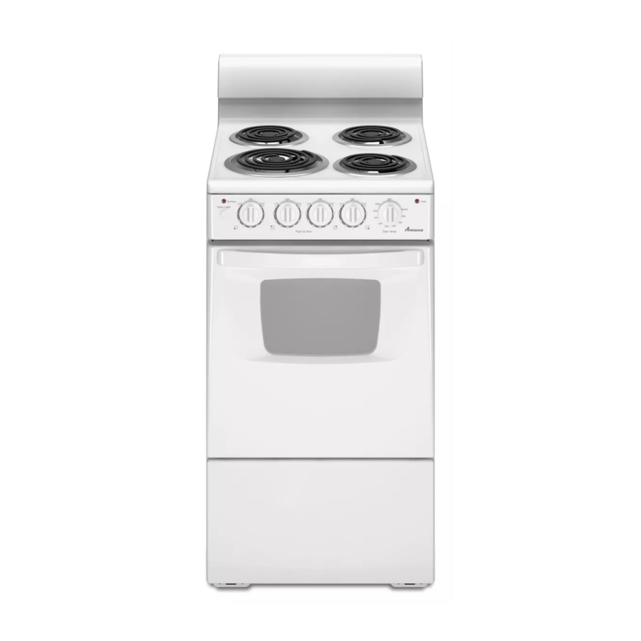 Amana AEP222VA Product Dimensions