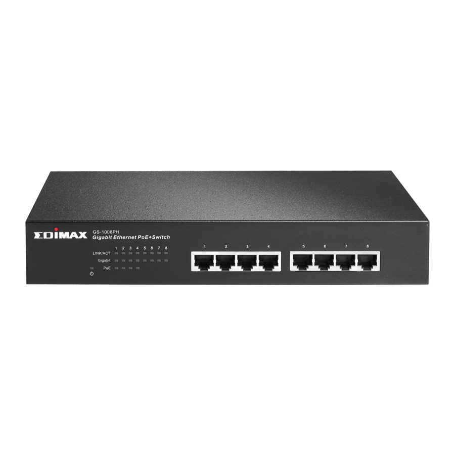 Edimax GS-1008PH Datasheet