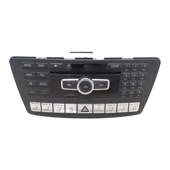 Mercedes-Benz Comand Operating Instructions Manual