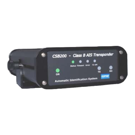 Comar Systems CSB200 Installation And Instruction Manual
