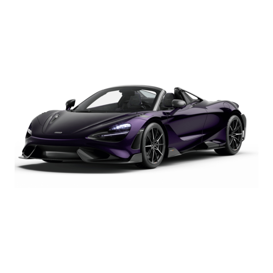 McLaren Sports Series Owner's Handbook Manual