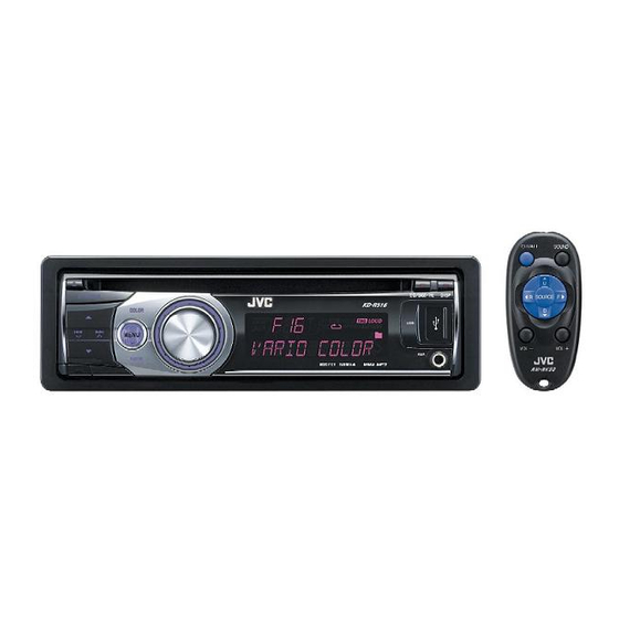 JVC KD-R516 Instructions Manual