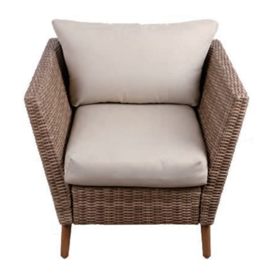 PHI VILLA SINGLE SOFA CONVERSATION SET Assembly Instructions And User's Manual