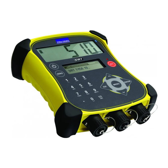 Tru-Test EziWeigh7 Quick Start Manual