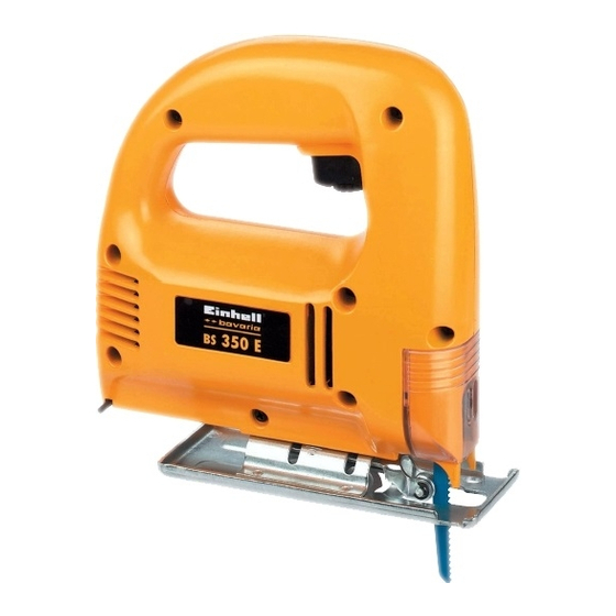 EINHELL Bavaria BS 350E Operating Instructions Manual