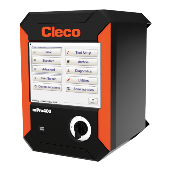 Apex Tool Group Cleco mPro400GCD-PD-STO Hardware Description