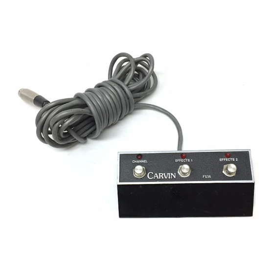 CARVIN FS36 Wiring Diagram