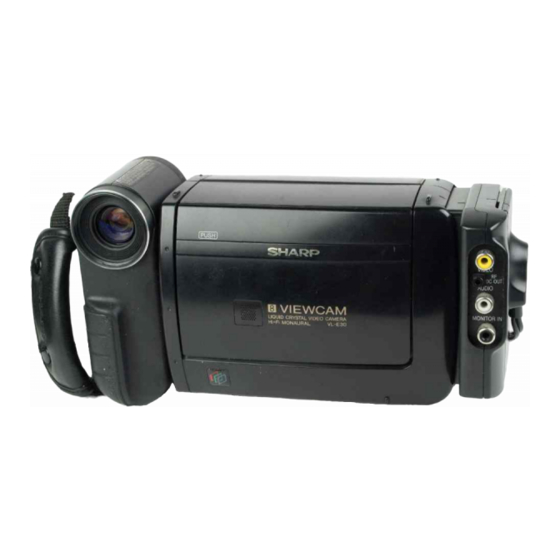 Sharp VL-E30S 8mm Viewcam Camcorder Manuals