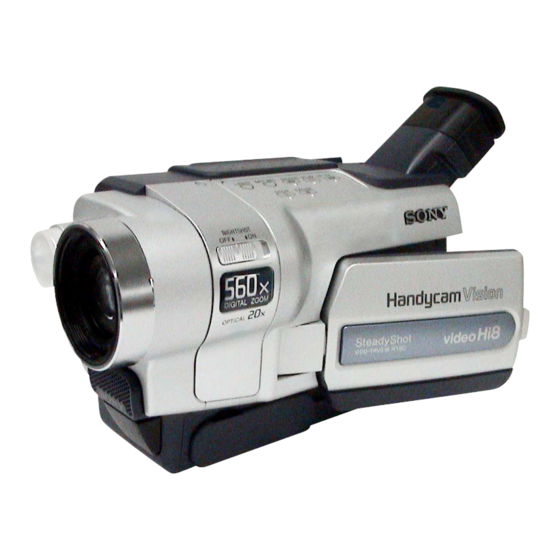 Sony Handycam CCD-TRV218E Service Manual