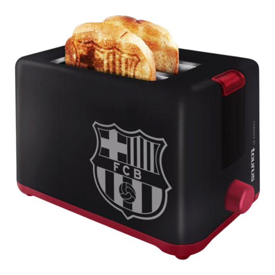 Taurus FCB TOASTER Instructions For Use Manual