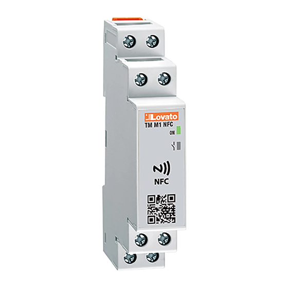 User Manuals: LOVATO ELECTRIC TMM1 NFC Time Relay