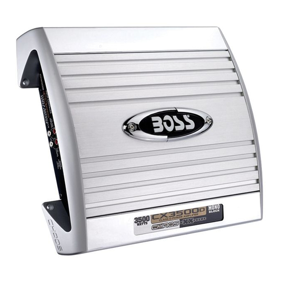 Boss Audio Systems Chaos Exxtreme CX2500D Manuals