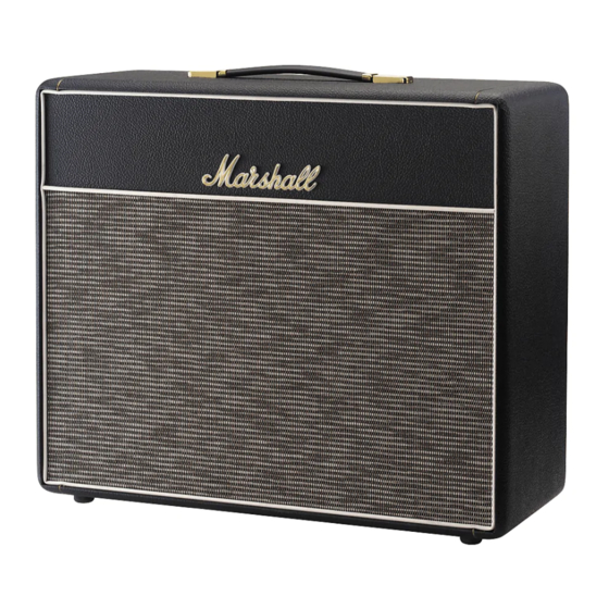 Marshall Amplification 1974X Owner's Manual