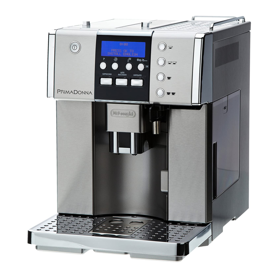 DeLonghi PrimaDonna ESAM 6600 Automatic Coffee Maker Manual