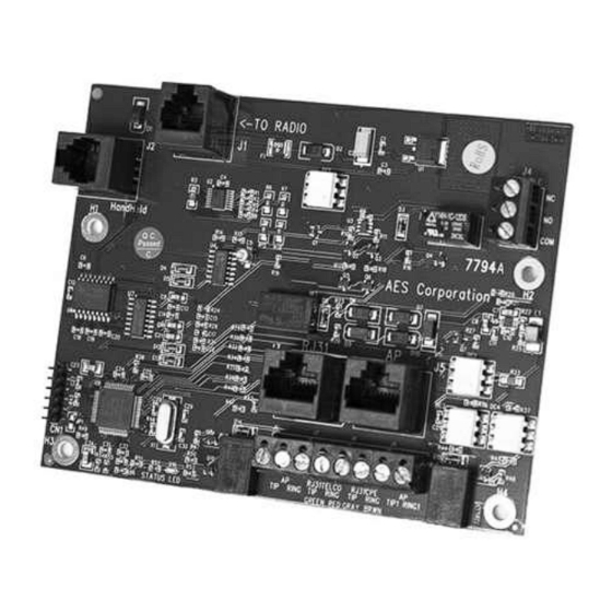AES Corporation IntelliPro Fire 7794A Installation Manual