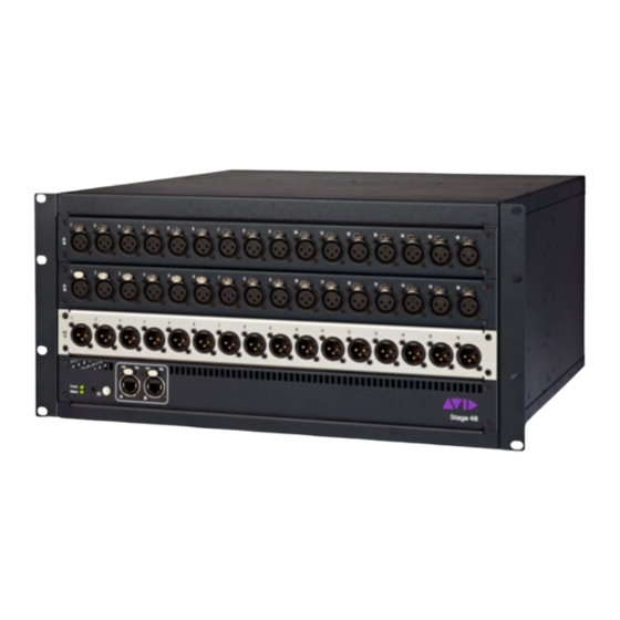 Avid Technology Stage 48 Manual