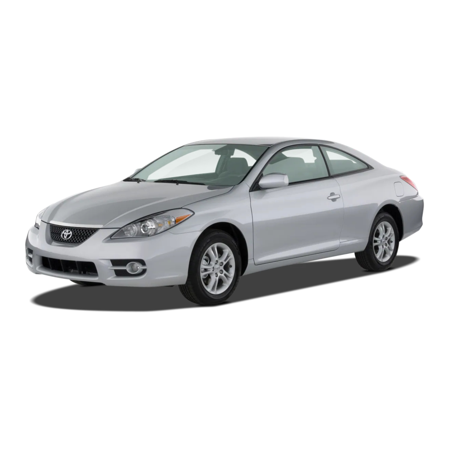 Toyota Camry solara Quick Reference Manual