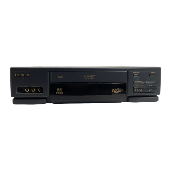 Hitachi VT-F390A Owner's Manual