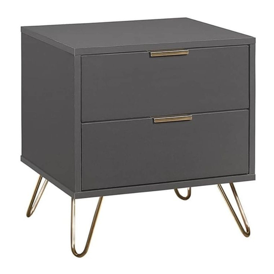 Birlea Arlo 2 Drawer Bedside Assembly Instructions Manual