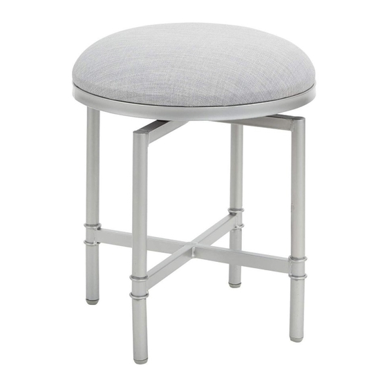 Silverwood Swivel Vanity Seat with Crossbar CPFV1142 Assembly Instructions Manual