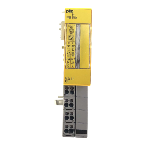 Pilz PSSu E F PS1 Operating Manual