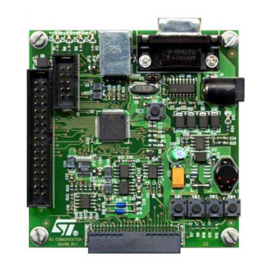 ST EVALCOMMBOARD Manual