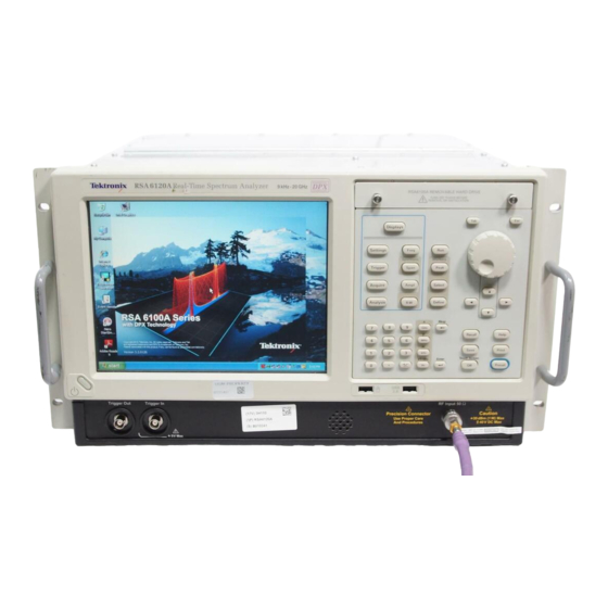Tektronix RSA6120A series Quick Start User Manual