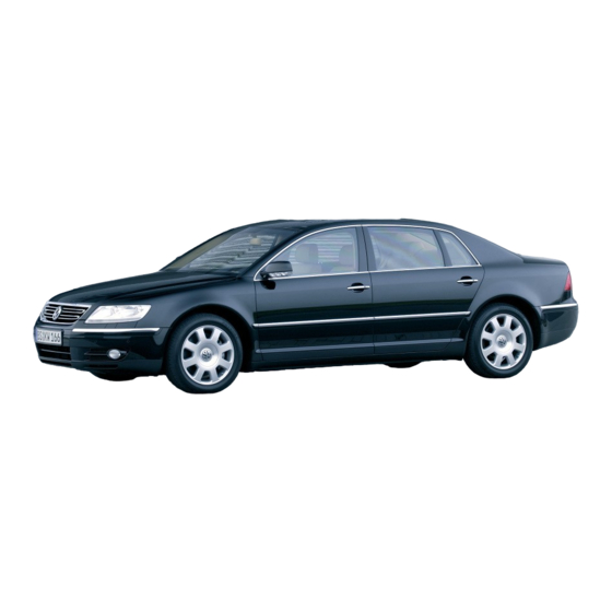 Volkswagen Phaeton 2003 Workshop Manual