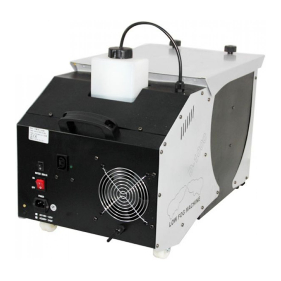 User Manuals: Ibiza LOWFOG-1500W Fog Machine