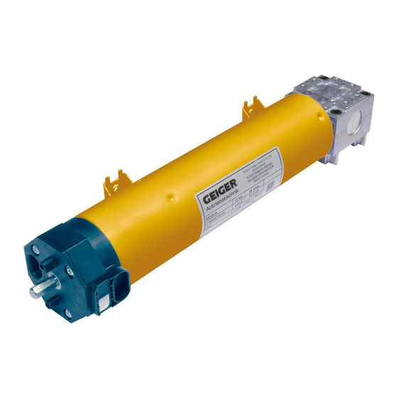 GEIGER INline System GSI56 r Series Original Assembly And Operating Instructions