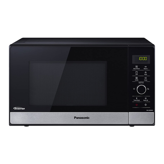 Panasonic INVERTER NN-GD38HSGTG Operating Instruction And Cook Book