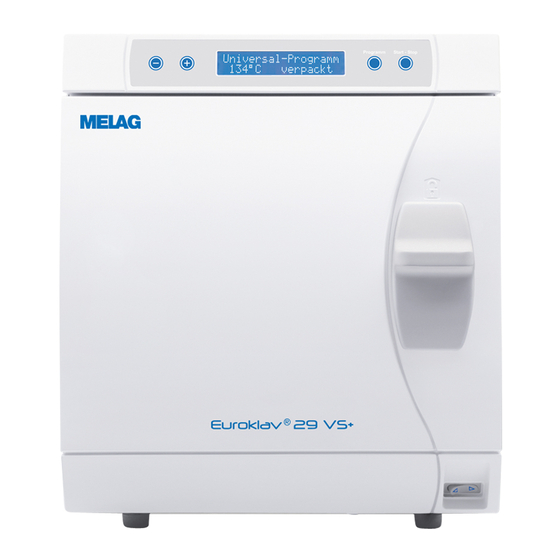 MELAG Euroklav 29 VS+ Technical Manual