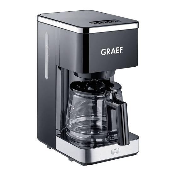 Graef FK 402 Filter Coffee Machine Manuals