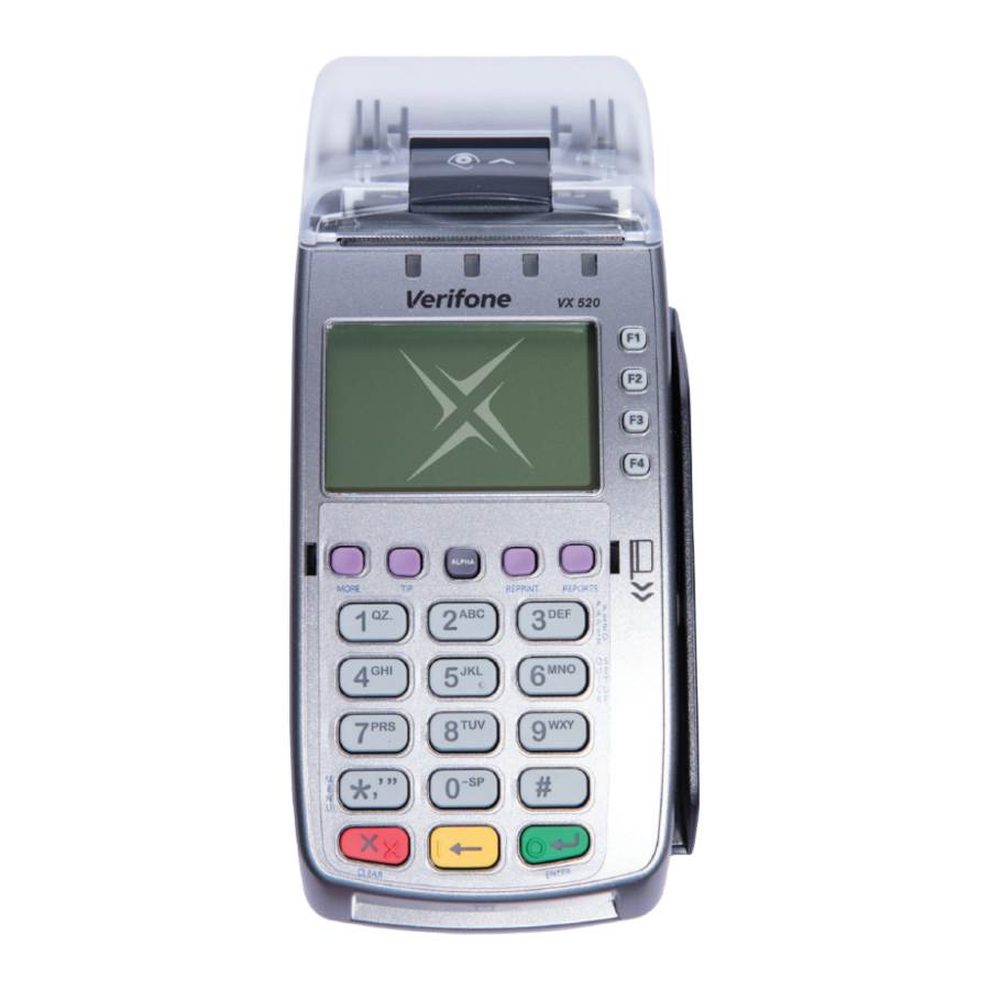 AFS Verifone VX520 - Payment Terminal Quick Reference Guide