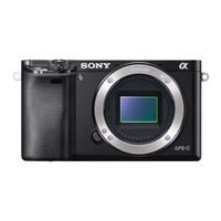 Sony ILCE-6000 Help Manual