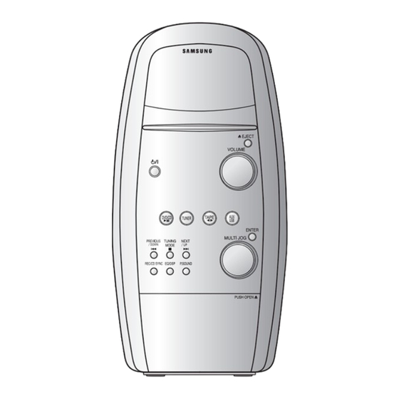 Samsung MAX-DX75 Instruction Manual