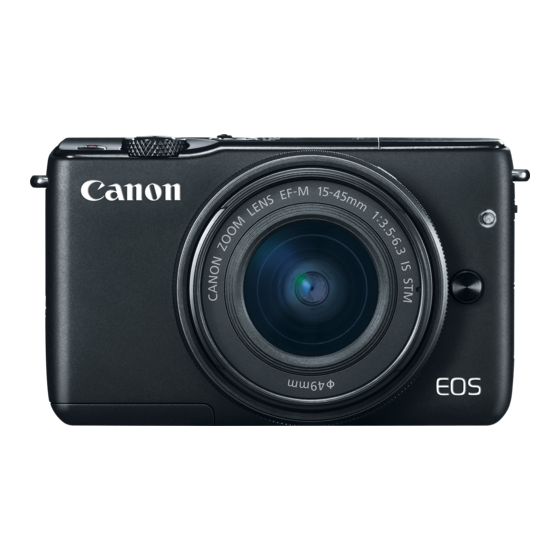 Canon EOS M10 Getting Started